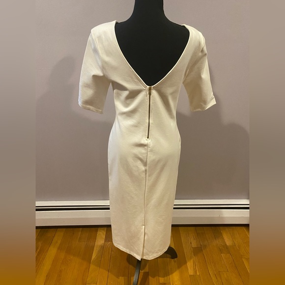 LARGE Lulus We Built This Midi Ivory Bodycon Dress - Picture 2 of 6